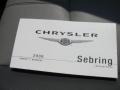 2008 Chrysler Sebring Touring Convertible Books/Manuals