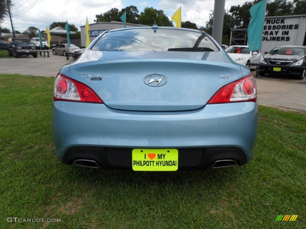 2012 Genesis Coupe 2.0T - Acqua Minerale Blue / Black Cloth photo #4