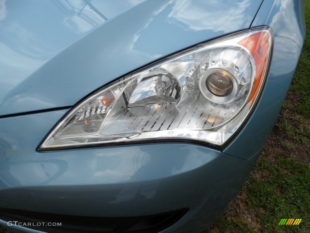 2012 Genesis Coupe 2.0T - Acqua Minerale Blue / Black Cloth photo #9