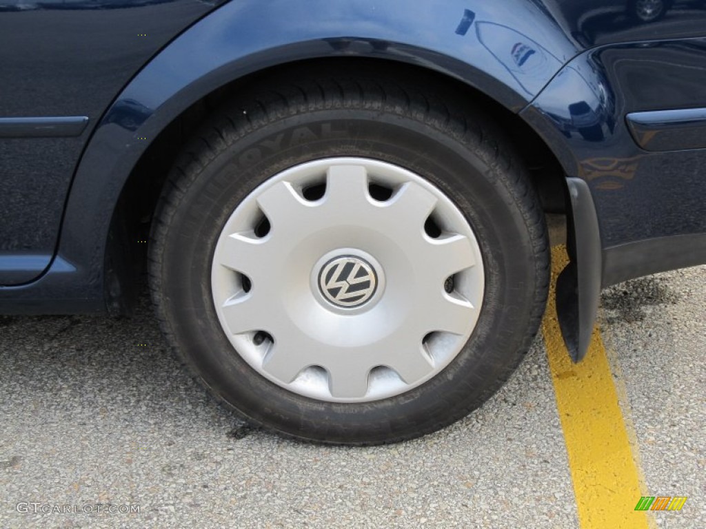 2002 Jetta GLS 1.8T Sedan - Indigo Blue / Beige photo #3