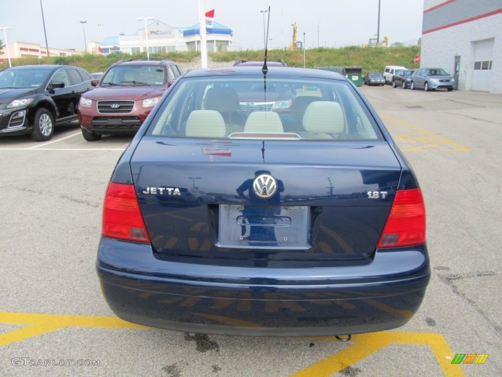 2002 Jetta GLS 1.8T Sedan - Indigo Blue / Beige photo #5