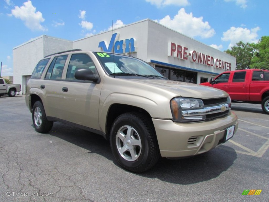 2005 TrailBlazer LS - Sandstone Metallic / Light Cashmere/Ebony photo #1