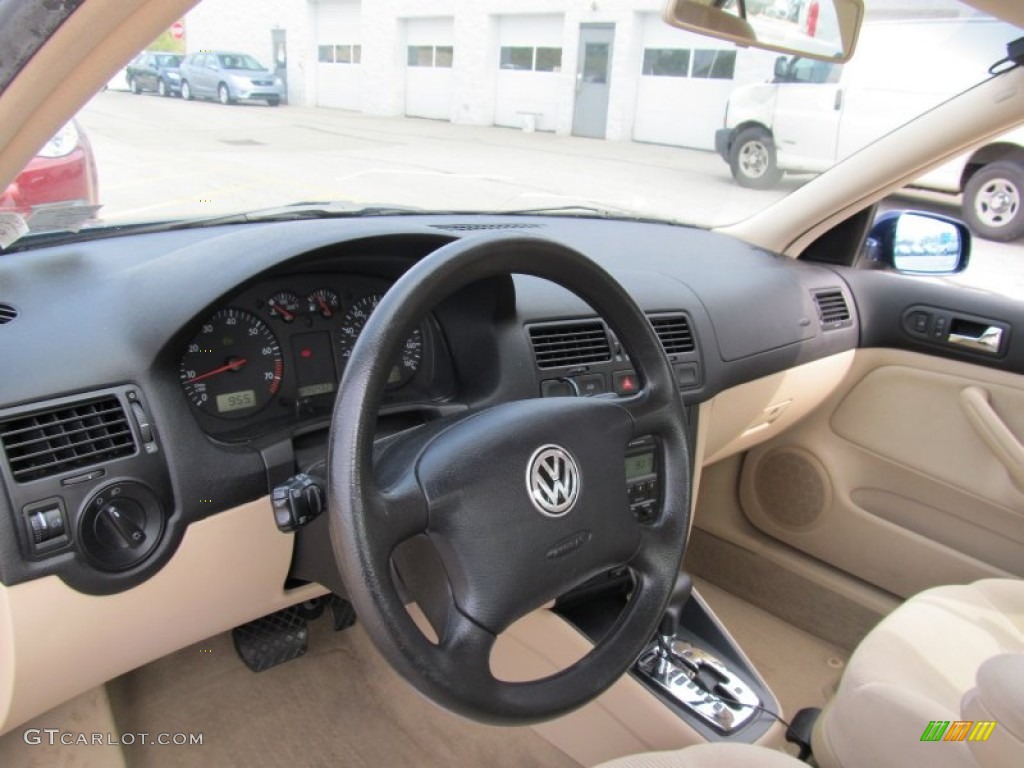 2002 Jetta GLS 1.8T Sedan - Indigo Blue / Beige photo #12