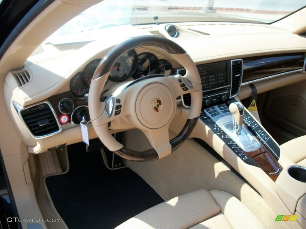 Luxor Beige Interior 2011 Porsche Panamera 4S Photo #51952397