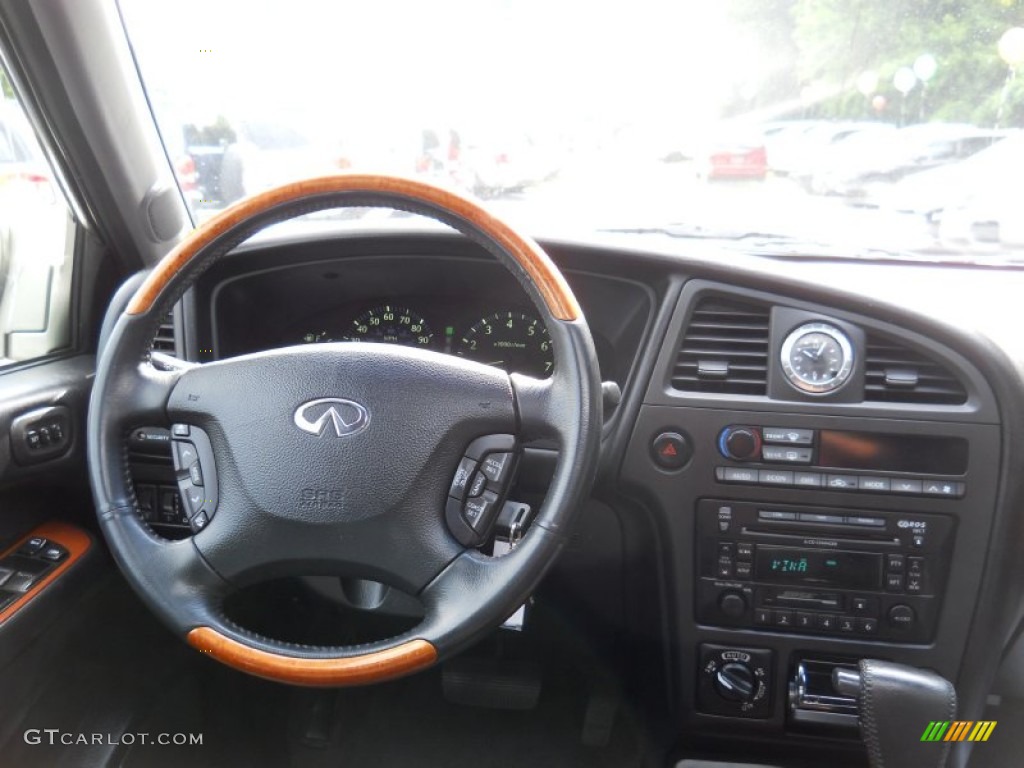 2002 Infiniti QX4 4x4 Graphite Dashboard Photo #51952808