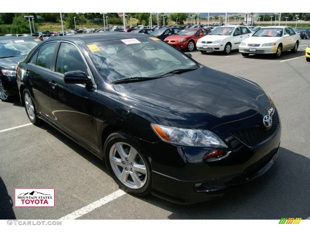 2009 Camry SE V6 - Black / Ash photo #1