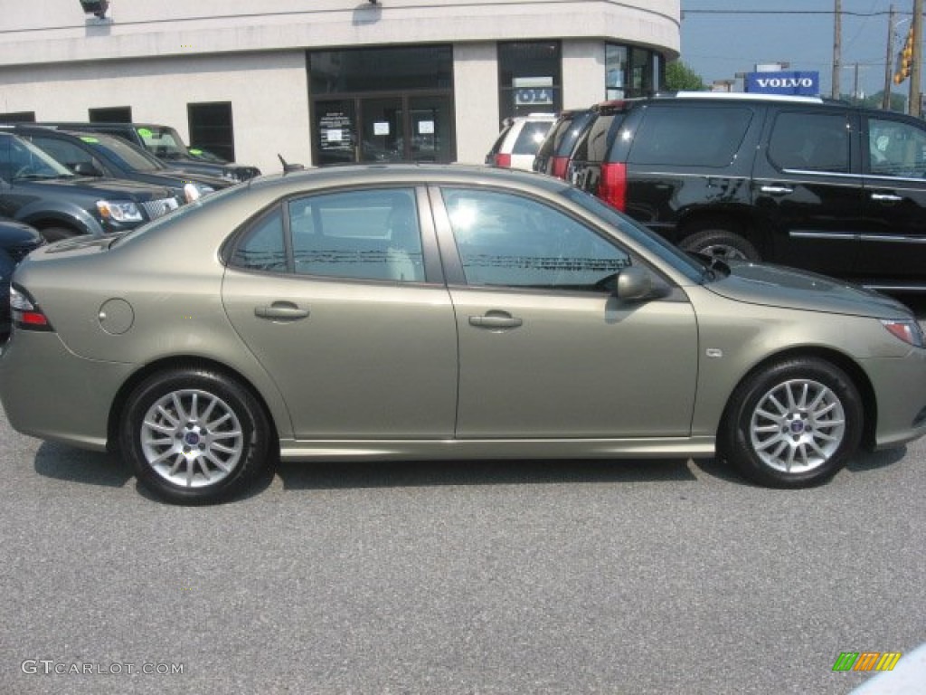 2008 9-3 2.0T Sport Sedan - Pepper Green Metallic / Parchment photo #8