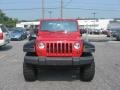 2008 Flame Red Jeep Wrangler X 4x4  photo #9