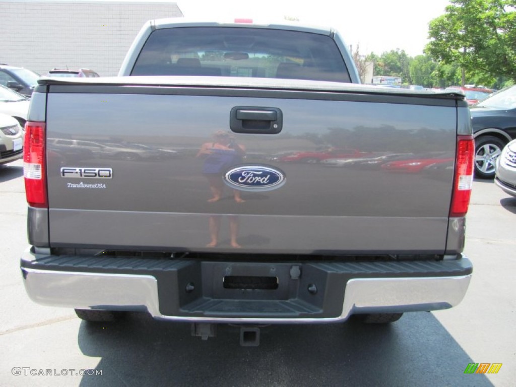 2005 F150 XLT SuperCrew 4x4 - Dark Shadow Grey Metallic / Medium Flint/Dark Flint Grey photo #12