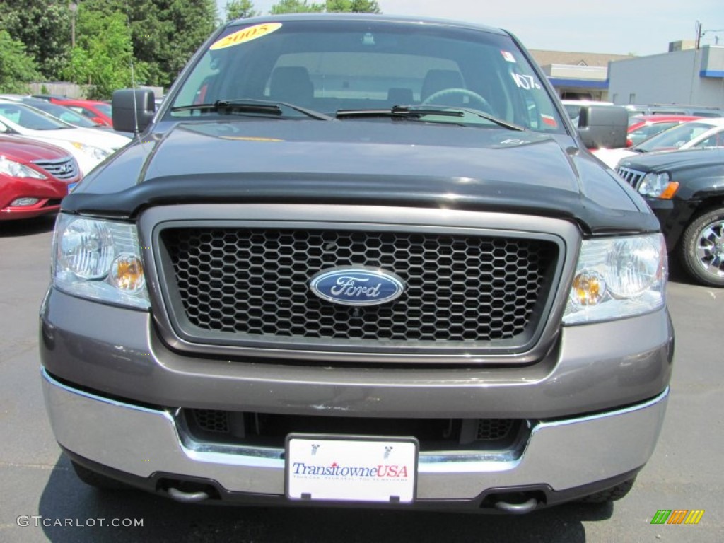 2005 F150 XLT SuperCrew 4x4 - Dark Shadow Grey Metallic / Medium Flint/Dark Flint Grey photo #18