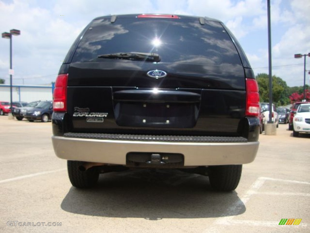 2002 Explorer Eddie Bauer 4x4 - Black Clearcoat / Medium Parchment photo #4