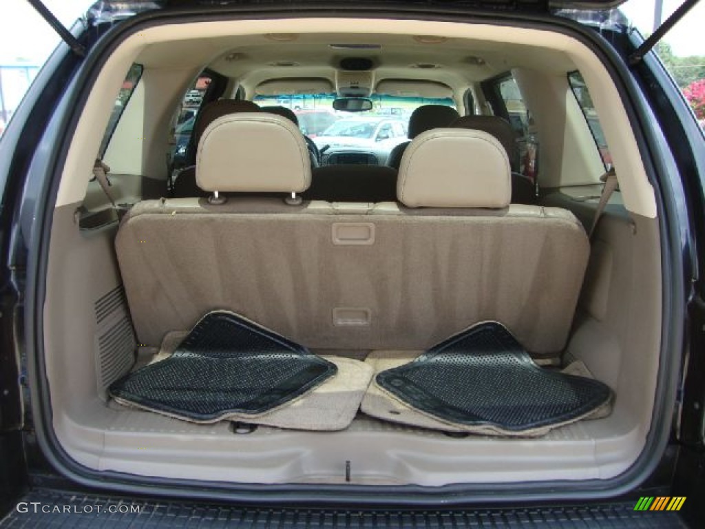 2002 Explorer Eddie Bauer 4x4 - Black Clearcoat / Medium Parchment photo #16