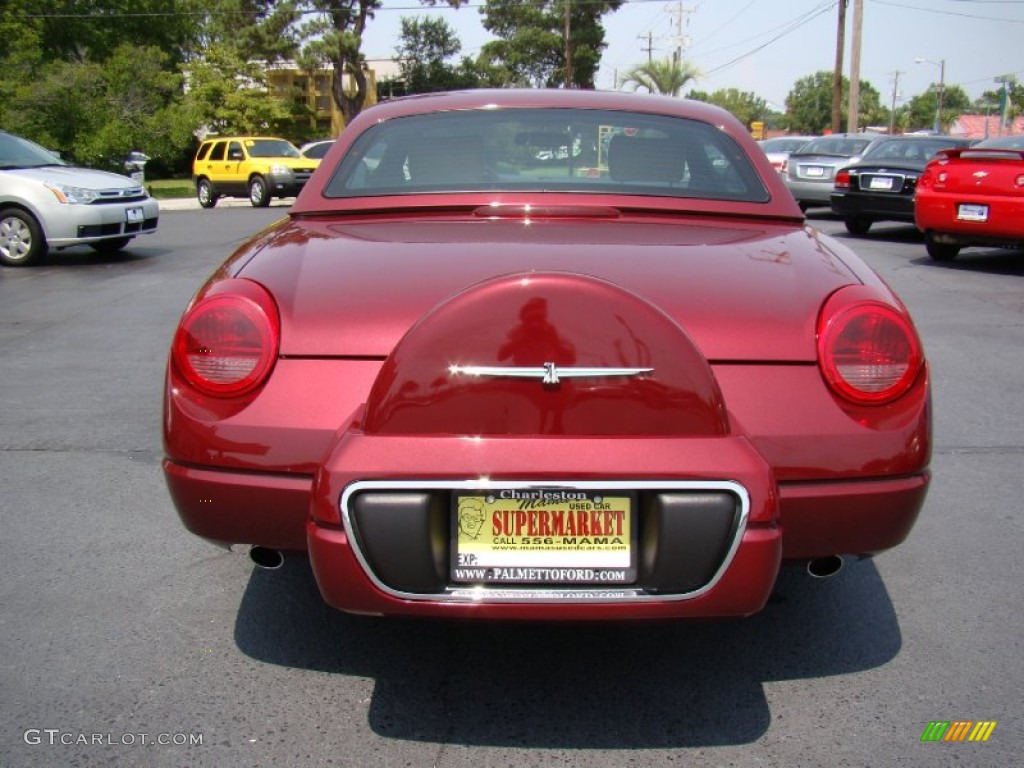 Merlot Metallic 2004 Ford Thunderbird Deluxe Roadster Exterior Photo #51960461