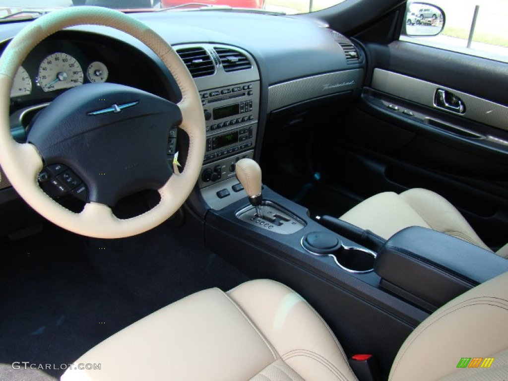 Light Sand Interior 2004 Ford Thunderbird Deluxe Roadster Photo #51960629