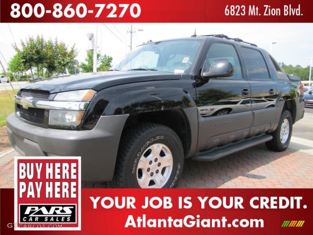 2004 Avalanche 1500 Z71 4x4 - Black / Dark Charcoal photo #1