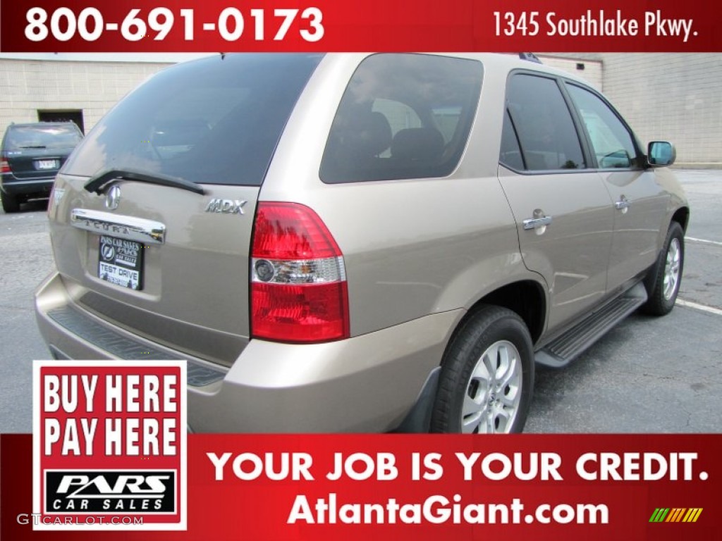 2003 MDX Touring - Sandstone Metallic / Saddle photo #3