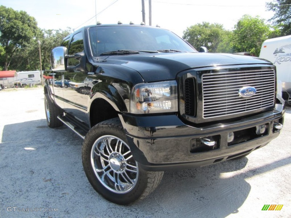 2006 F250 Super Duty Harley Davidson Crew Cab 4x4 - Black / Black photo #5