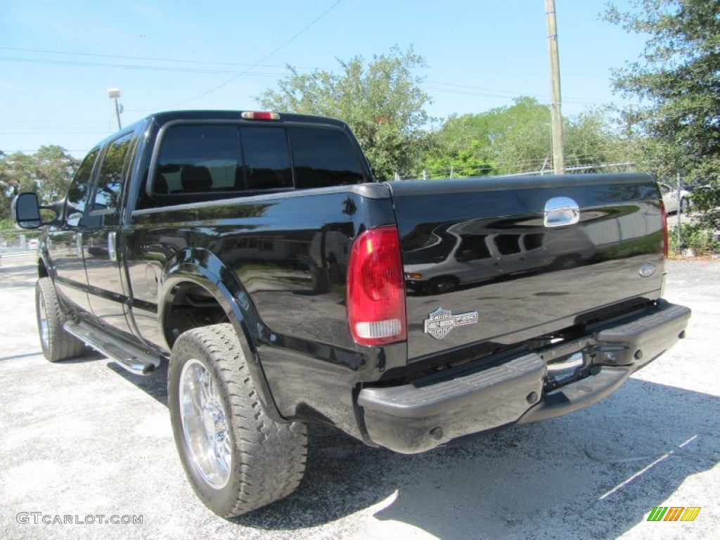 2006 F250 Super Duty Harley Davidson Crew Cab 4x4 - Black / Black photo #11