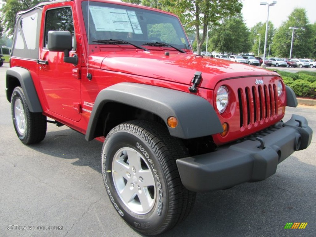 2011 Wrangler Sport S 4x4 - Flame Red / Black photo #4