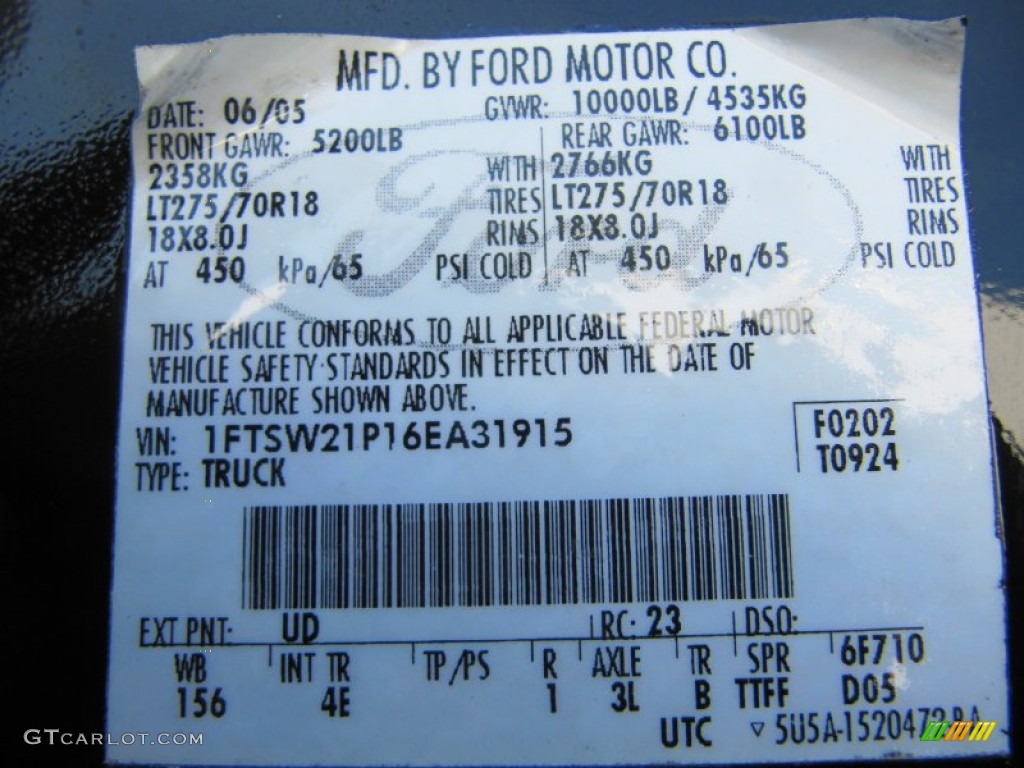 2006 F250 Super Duty Harley Davidson Crew Cab 4x4 - Black / Black photo #49