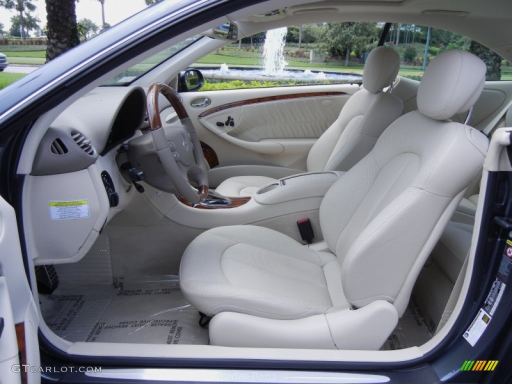 Stone Interior 2009 Mercedes-Benz CLK 550 Coupe Photo #51965084