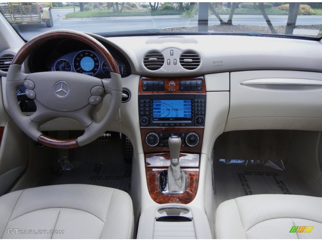 2009 Mercedes-Benz CLK 550 Coupe Stone Dashboard Photo #51965189