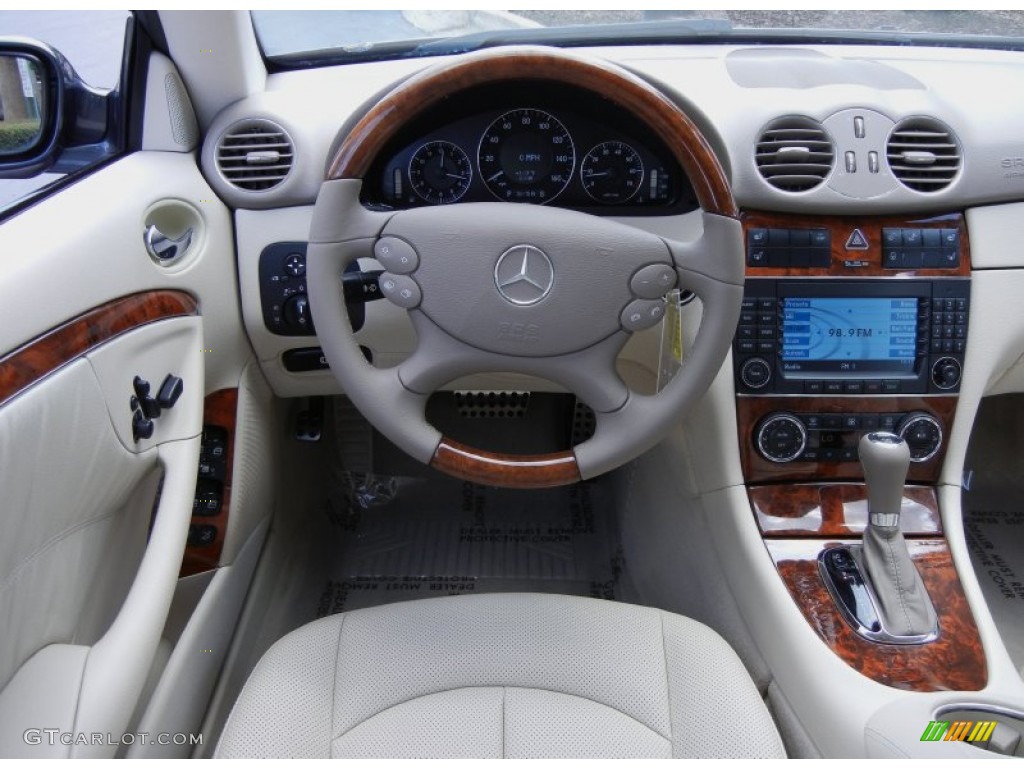 2009 Mercedes-Benz CLK 550 Coupe Stone Dashboard Photo #51965201