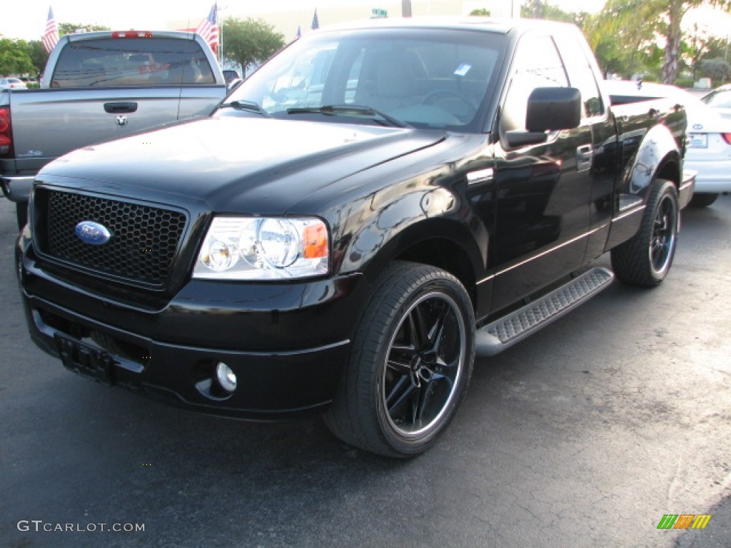2006 F150 STX SuperCab - Black / Medium/Dark Flint photo #5