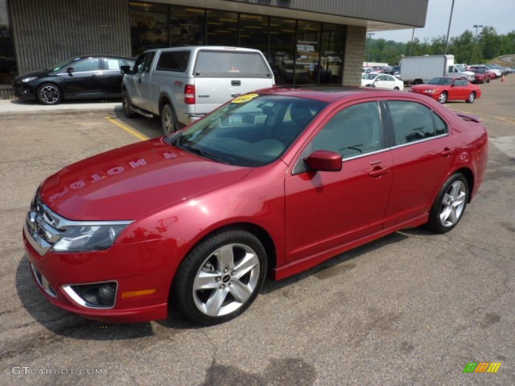 Sangria Red Metallic 2010 Ford Fusion Sport AWD Exterior Photo #51967316