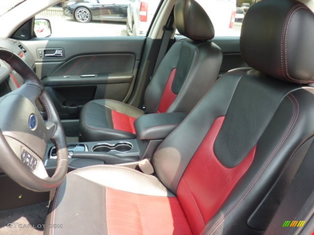 Charcoal Black/Sport Red Interior 2010 Ford Fusion Sport AWD Photo #51967346