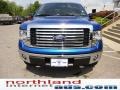 2011 Blue Flame Metallic Ford F150 XLT SuperCab 4x4  photo #3