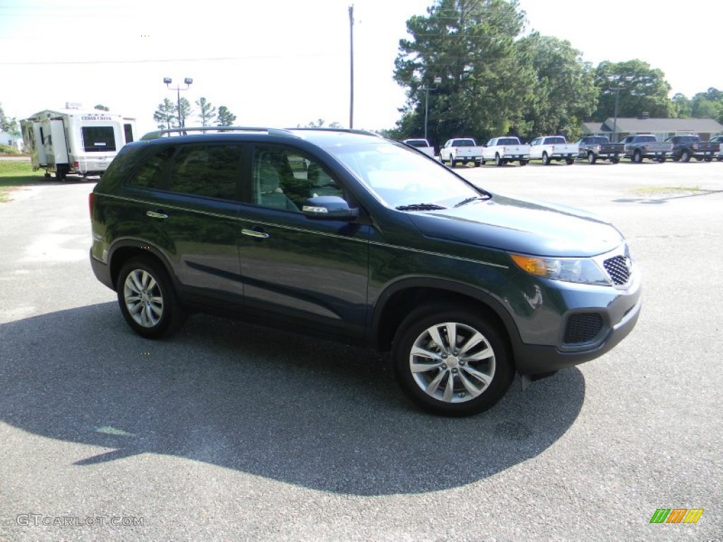 2011 Sorento LX V6 - Pacific Blue / Gray photo #3