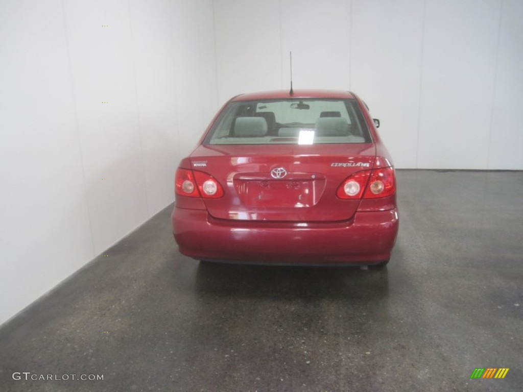 2008 Corolla CE - Barcelona Red / Stone photo #10