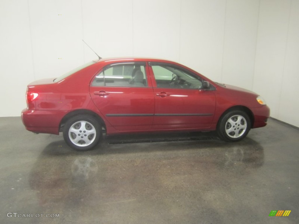 2008 Corolla CE - Barcelona Red / Stone photo #11