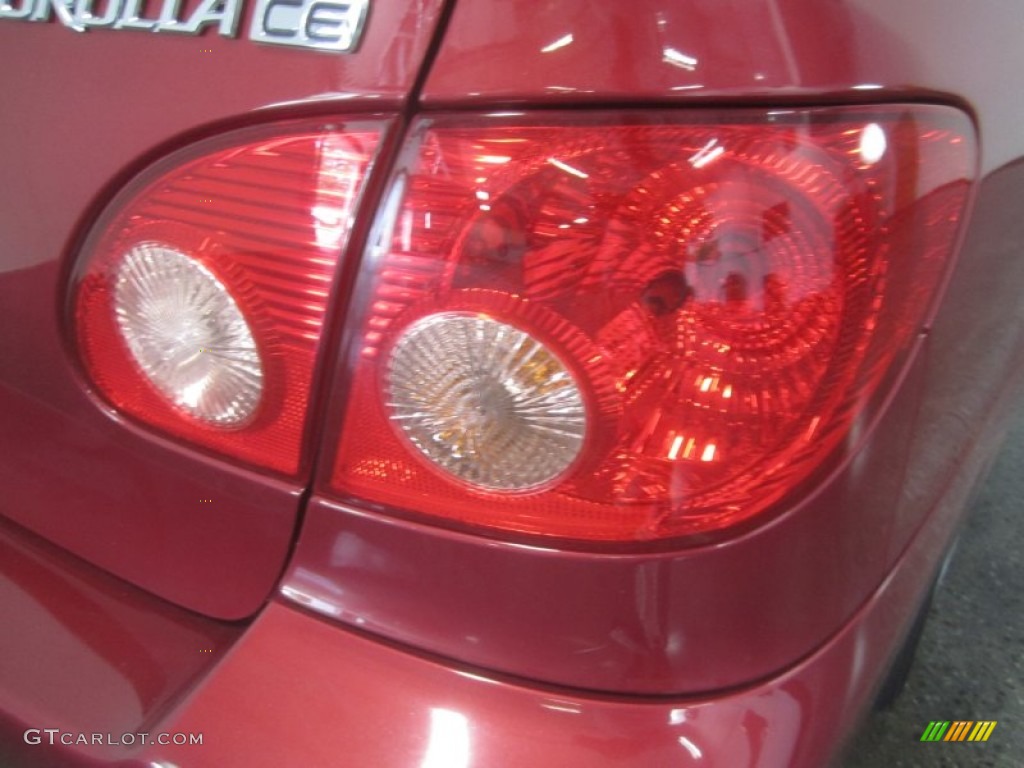 2008 Corolla CE - Barcelona Red / Stone photo #12