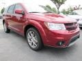 Deep Cherry Red Crystal Pearl 2011 Dodge Journey R/T Exterior