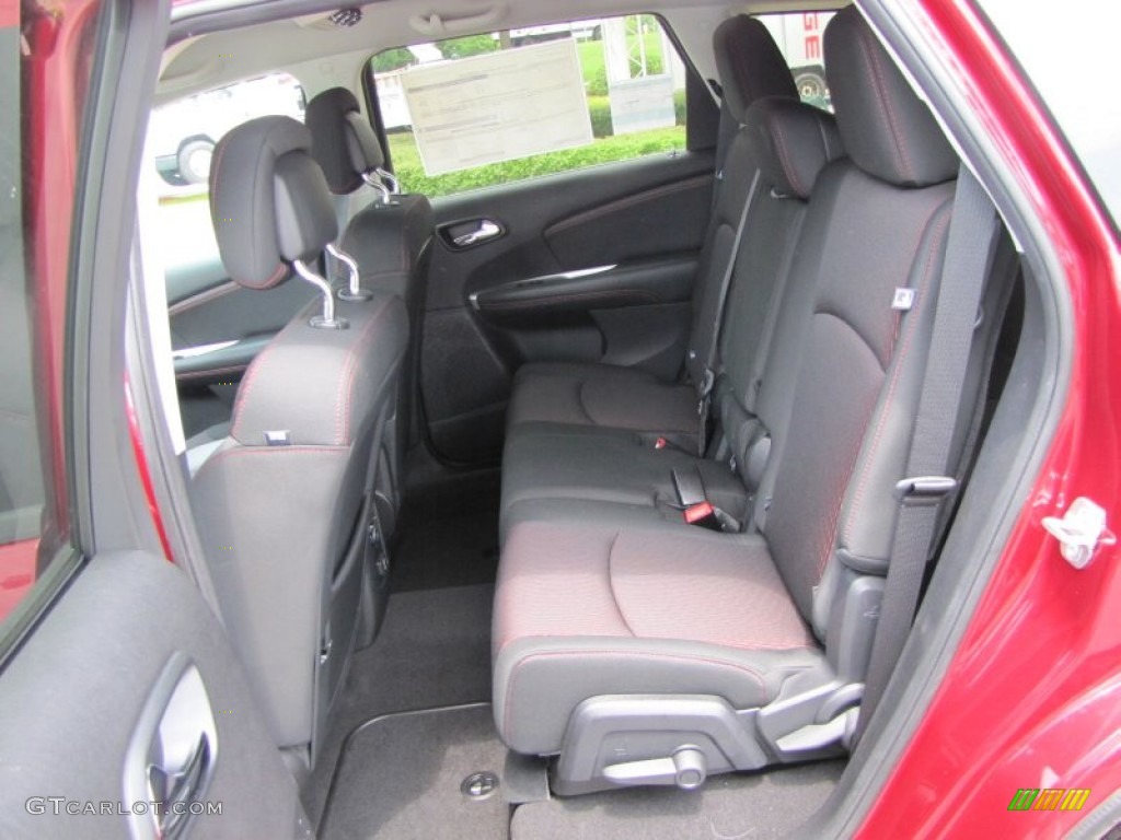 Black/Red Interior 2011 Dodge Journey R/T Photo #51969698