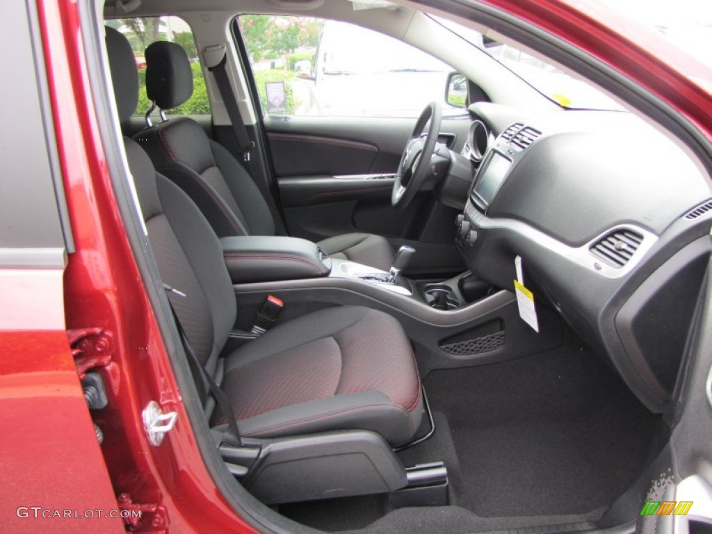 Black/Red Interior 2011 Dodge Journey R/T Photo #51969740