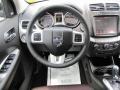 2011 Dodge Journey Black/Red Interior Steering Wheel Photo