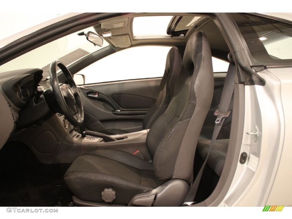 Black/Silver Interior 2001 Toyota Celica GT Photo #51971039