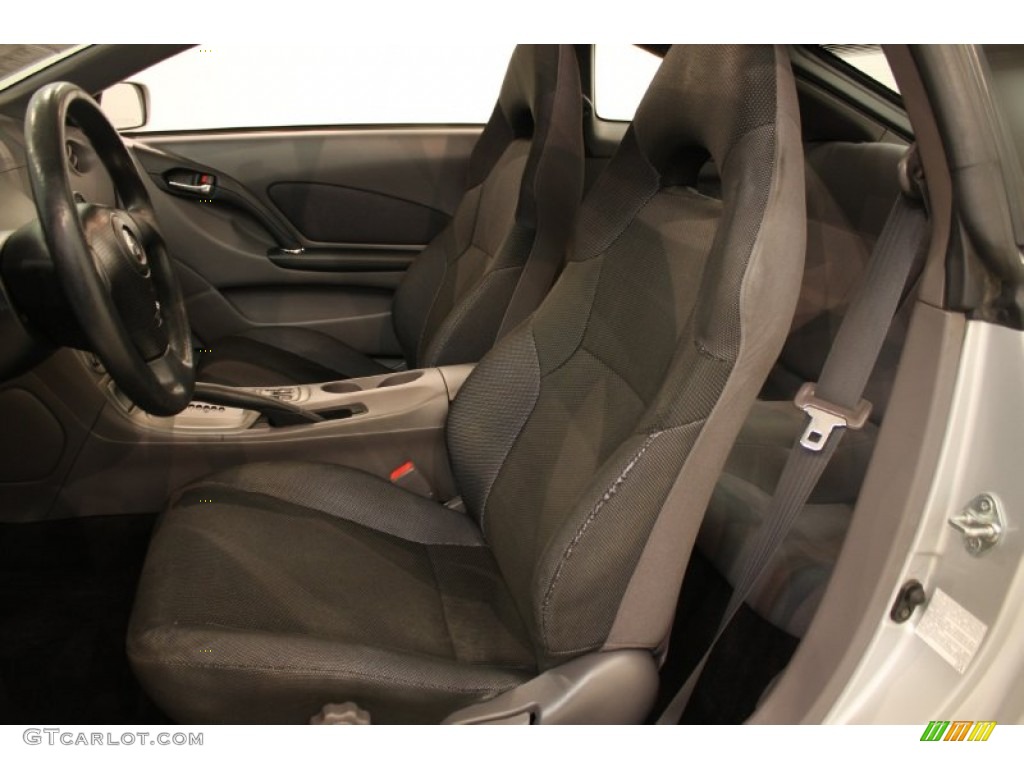 Black/Silver Interior 2001 Toyota Celica GT Photo #51971054