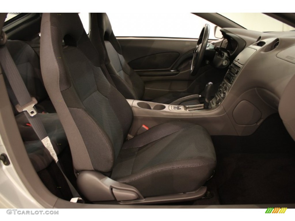 Black/Silver Interior 2001 Toyota Celica GT Photo #51971144