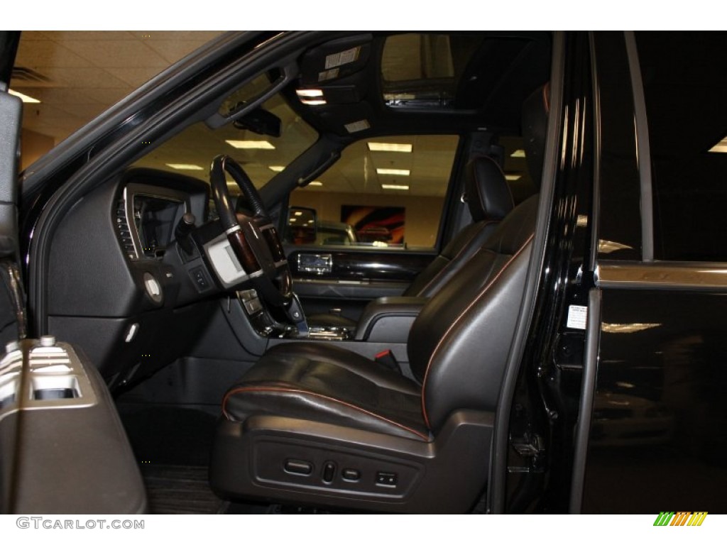 Charcoal Black Interior 2009 Lincoln Navigator L 4x4 Photo #51972020