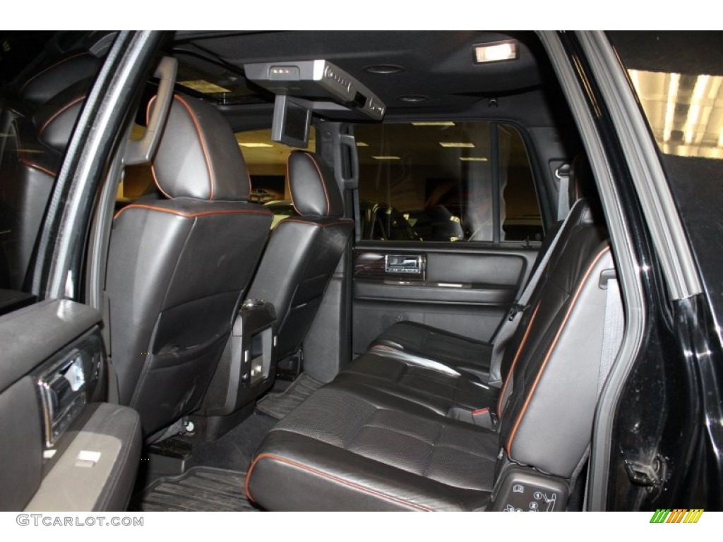 Charcoal Black Interior 2009 Lincoln Navigator L 4x4 Photo #51972038