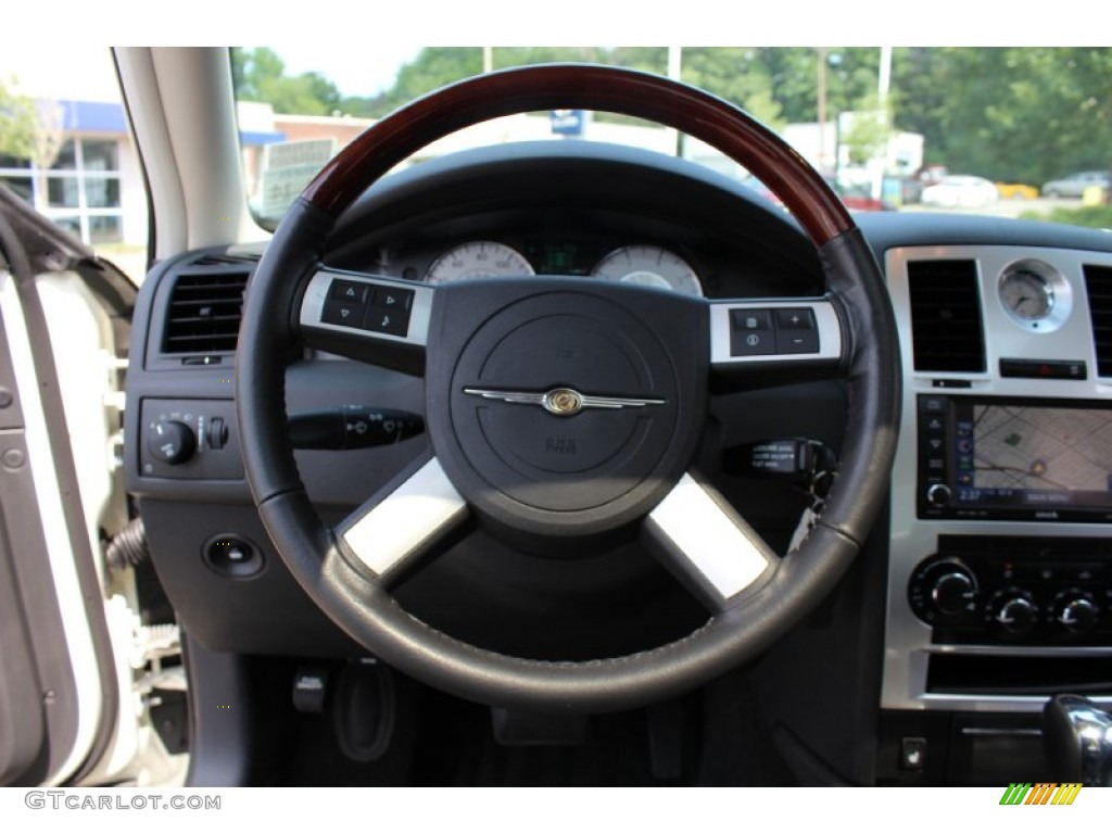 2009 Chrysler 300 C HEMI AWD Dark Slate Gray Steering Wheel Photo #51972644