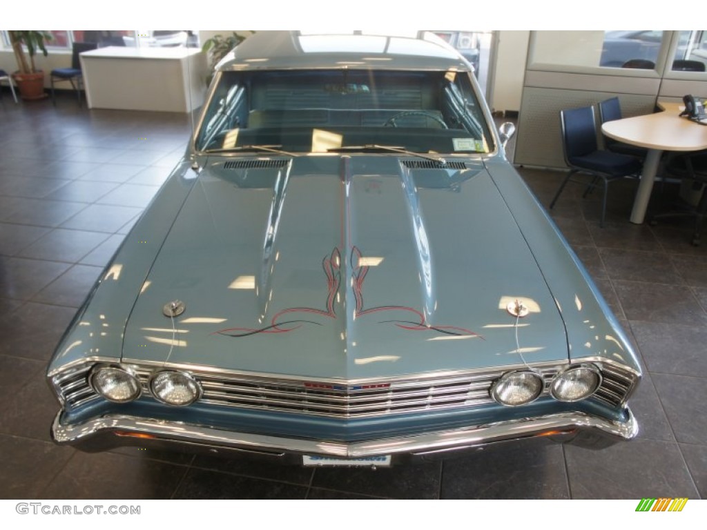 1967 Chevelle Malibu Sedan - Nantucket Blue Metallic / Medium Blue photo #8