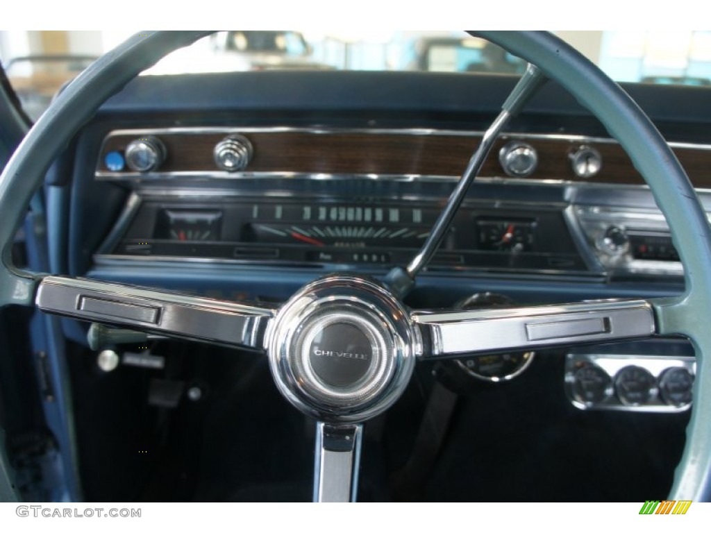 1967 Chevelle Malibu Sedan - Nantucket Blue Metallic / Medium Blue photo #41