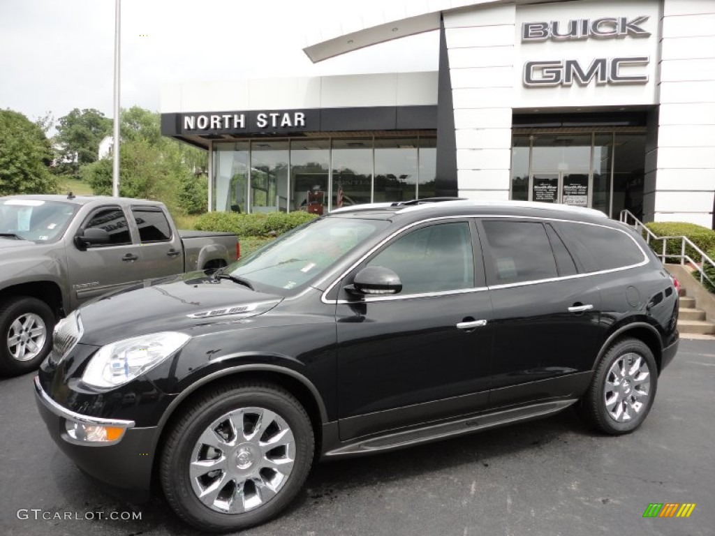 2011 Enclave CXL AWD - Carbon Black Metallic / Ebony/Ebony photo #1