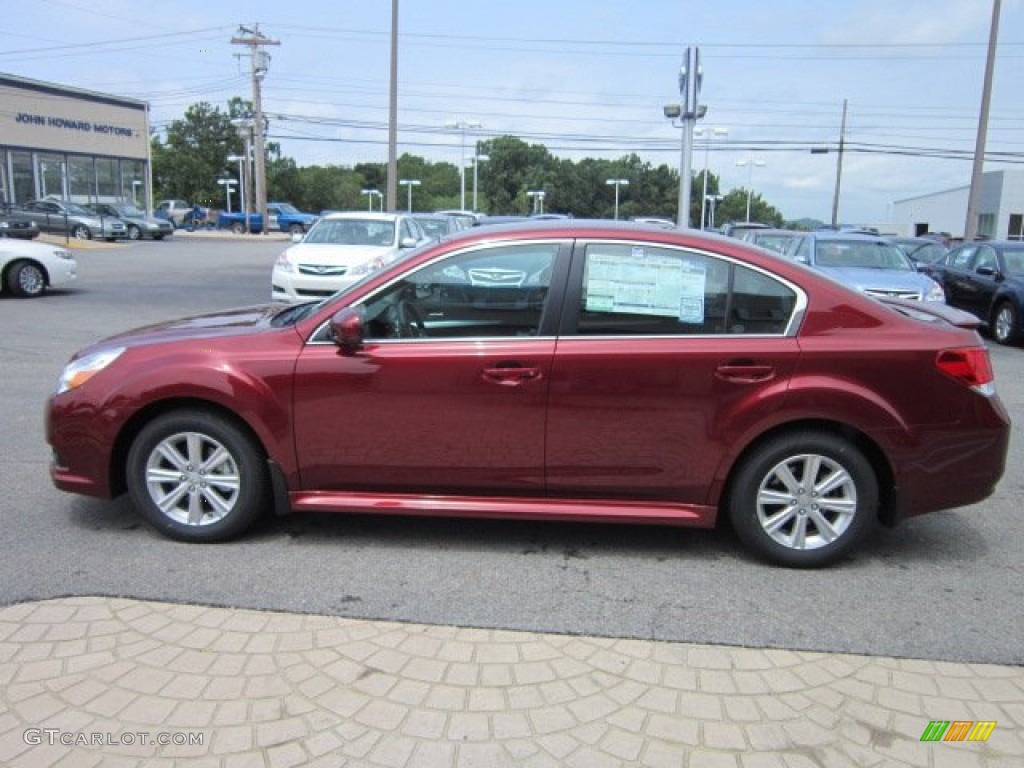 2011 Legacy 2.5i Premium - Ruby Red Pearl / Off-Black photo #8