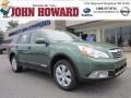 2011 Cypress Green Pearl Subaru Outback 2.5i Premium Wagon  photo #1